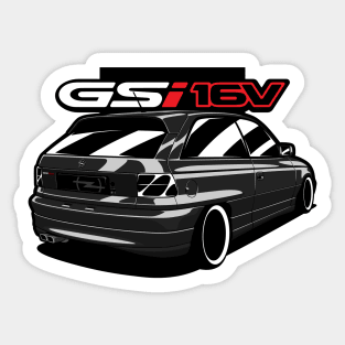 Black Opel Astra GSI Sticker